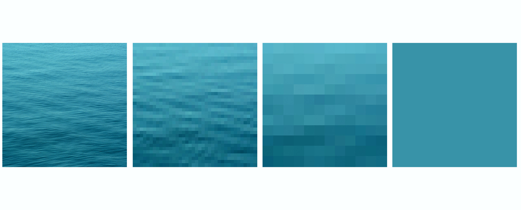 la mer 2012/18 - 2012 Hahnemühle Photo Rag, Bright White, Auflage 2/3 Ex, je 60 x 60 cm - 4tlg.