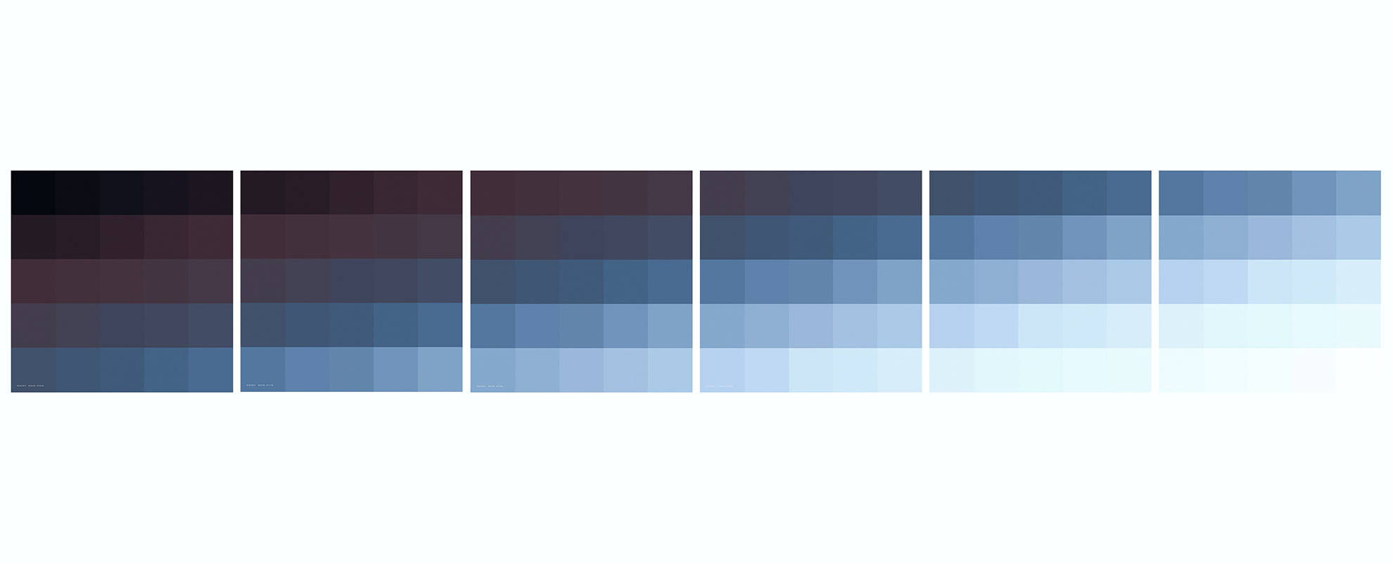 herbst licht weiss 2013/41a-f - 2013/26 25.9.2012, Giclée Druck auf HPL 260g, auf Aluminium, Acrylglas, Auflage 3 Ex.