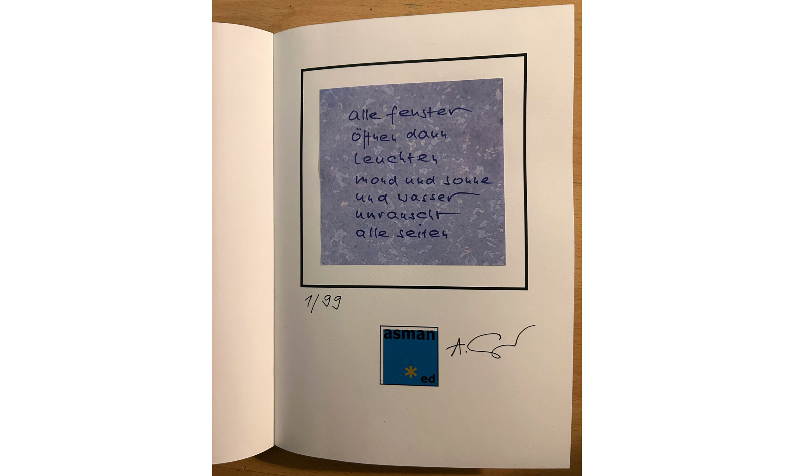 Andreas Geyer. MONDSONNENWASSER