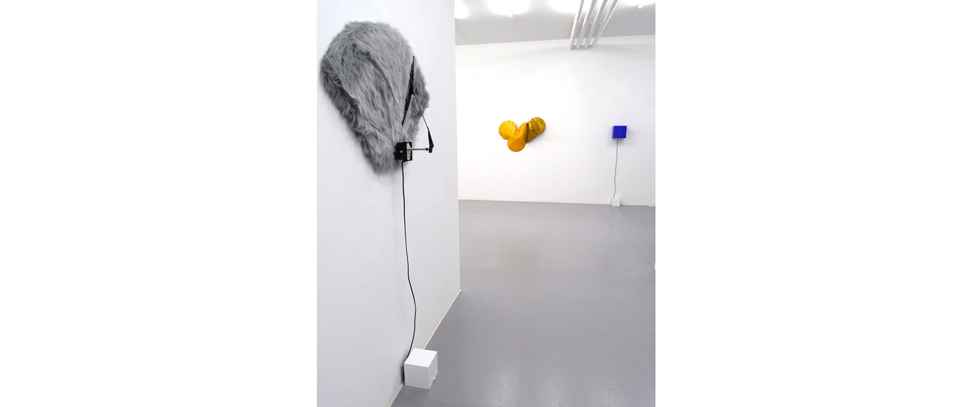 Ausstellungsansicht "Oscillation in Color and Sound", Jeremy Thomas - Pfeifer & Kreutzer, Galerie Renate Bender 2019