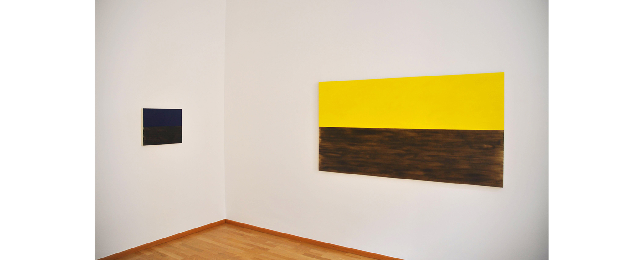 Ausstellungsansicht "Maria Lalić. Landscape Paintings", Galerie Renate Bender 2011