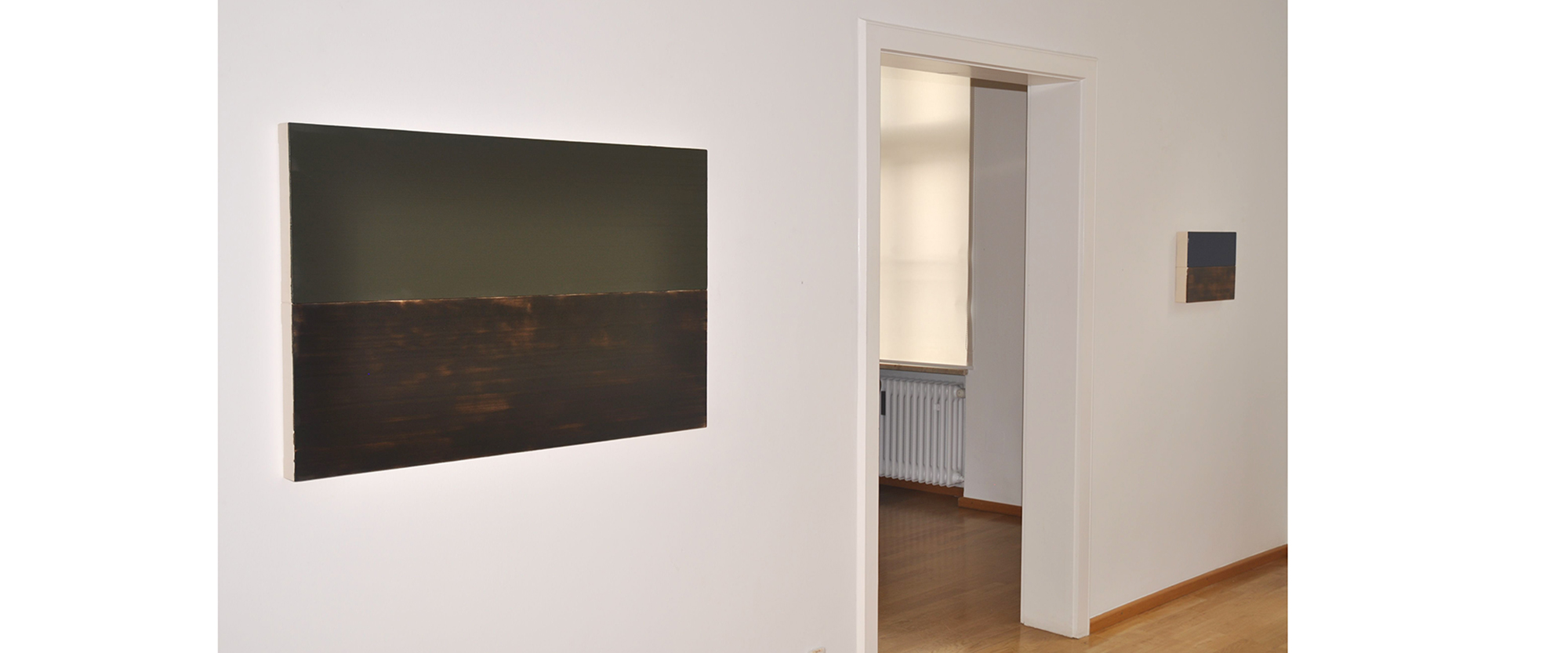 Ausstellungsansicht "Maria Lalić. Landscape Paintings", Galerie Renate Bender 2011