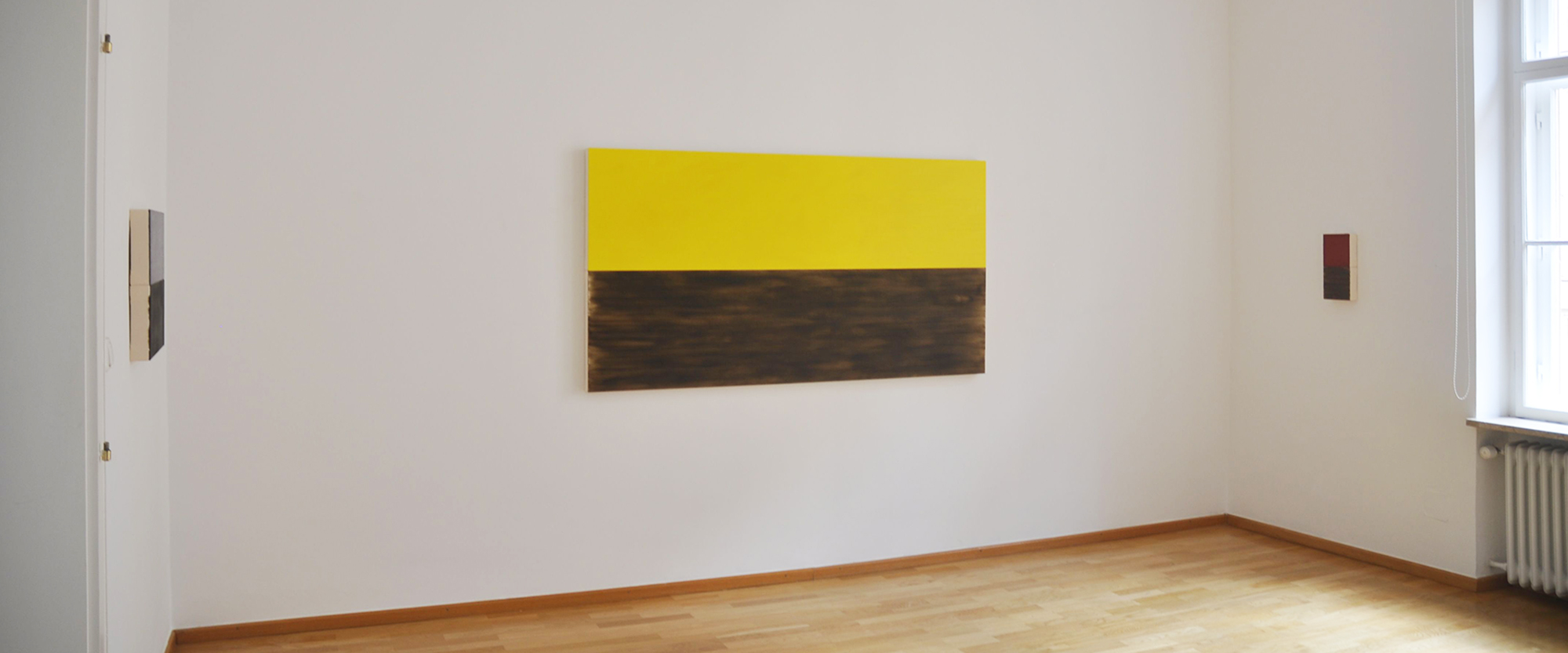 Ausstellungsansicht "Maria Lalić. Landscape Paintings", Galerie Renate Bender 2011