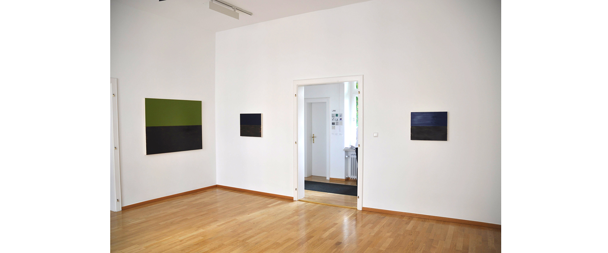 Ausstellungsansicht "Maria Lalić. Landscape Paintings", Galerie Renate Bender 2011