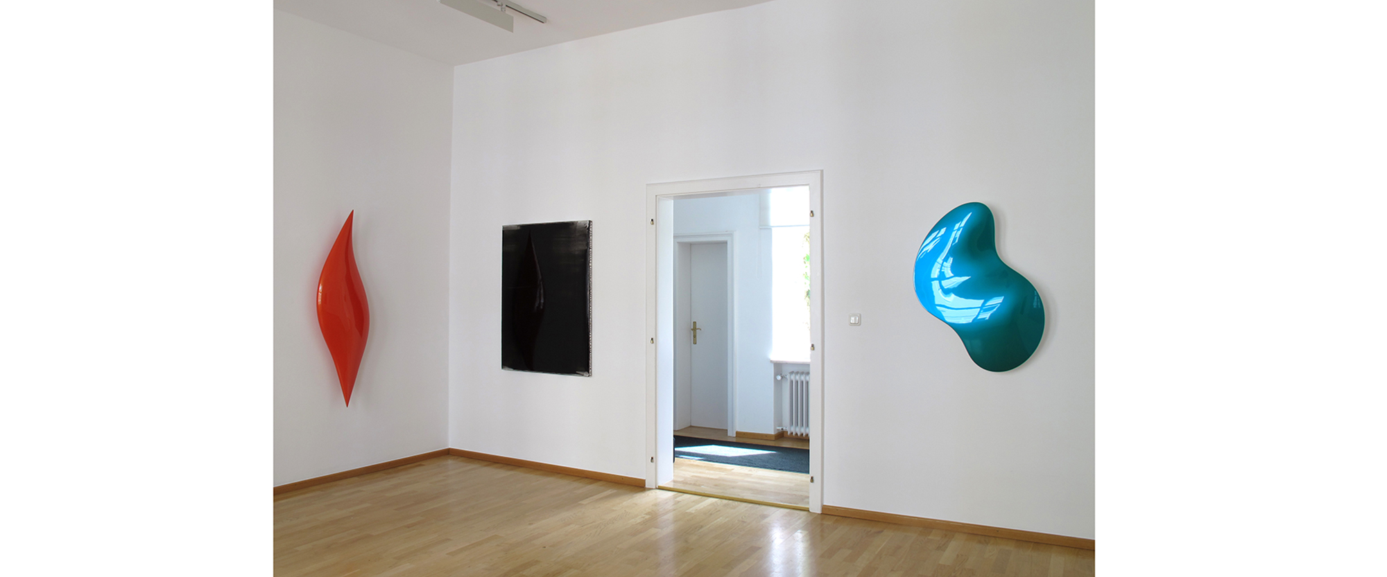 Ausstellungsansicht "vis-à-vis. Jus Juchtmans & Bill Thompson", Galerie Renate Bender, 2012