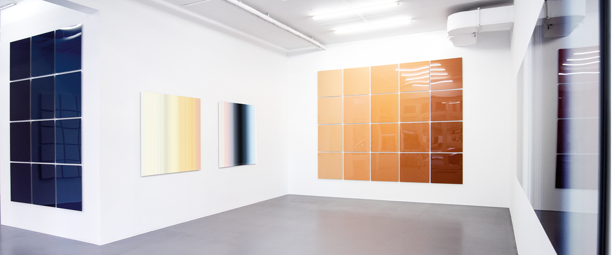 Ausstellungsansicht "Inge Dick. Ein Leben für das Licht", Galerie Renate Bender 2021
