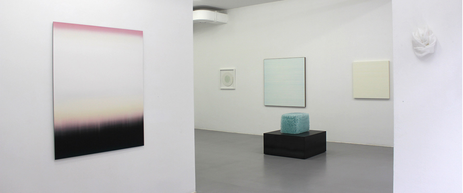 Ausstellungsansicht "wie weiss ist wissen die weisen", Galerie Renate Bender 2019