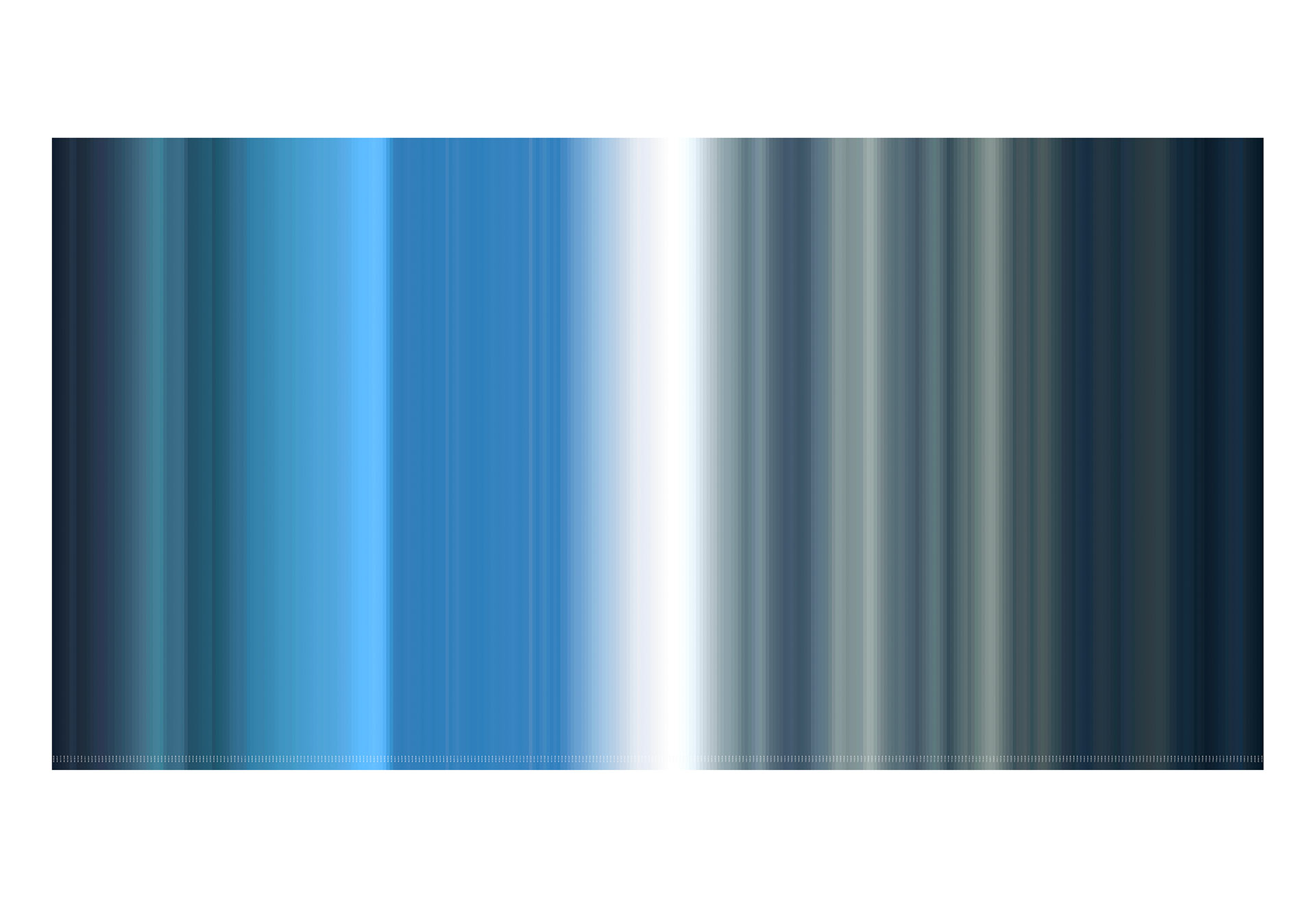 blau, unendlich 2018/12 - 2018, 28.07.2010 - 04:05:00 - 20:15:00, Giclée Druck auf Hahnemühle Photo Gloss 260g, auf Aluminium, Acrylglas, 1/3, 120 x 230 cm