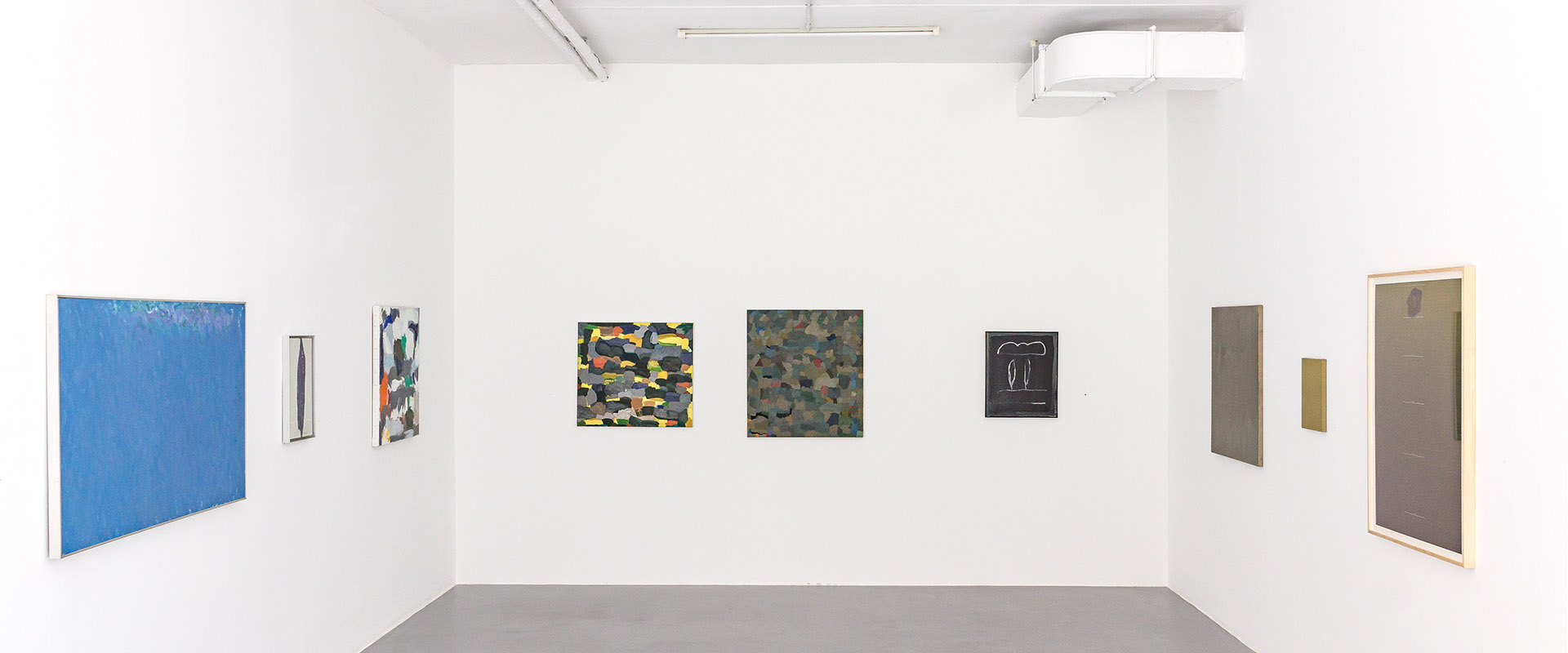 Ausstellungsansicht "Fundamental Painting. Joan Hernández Pijuan - Jerry Zeniuk", Galerie Renate Bender 2015