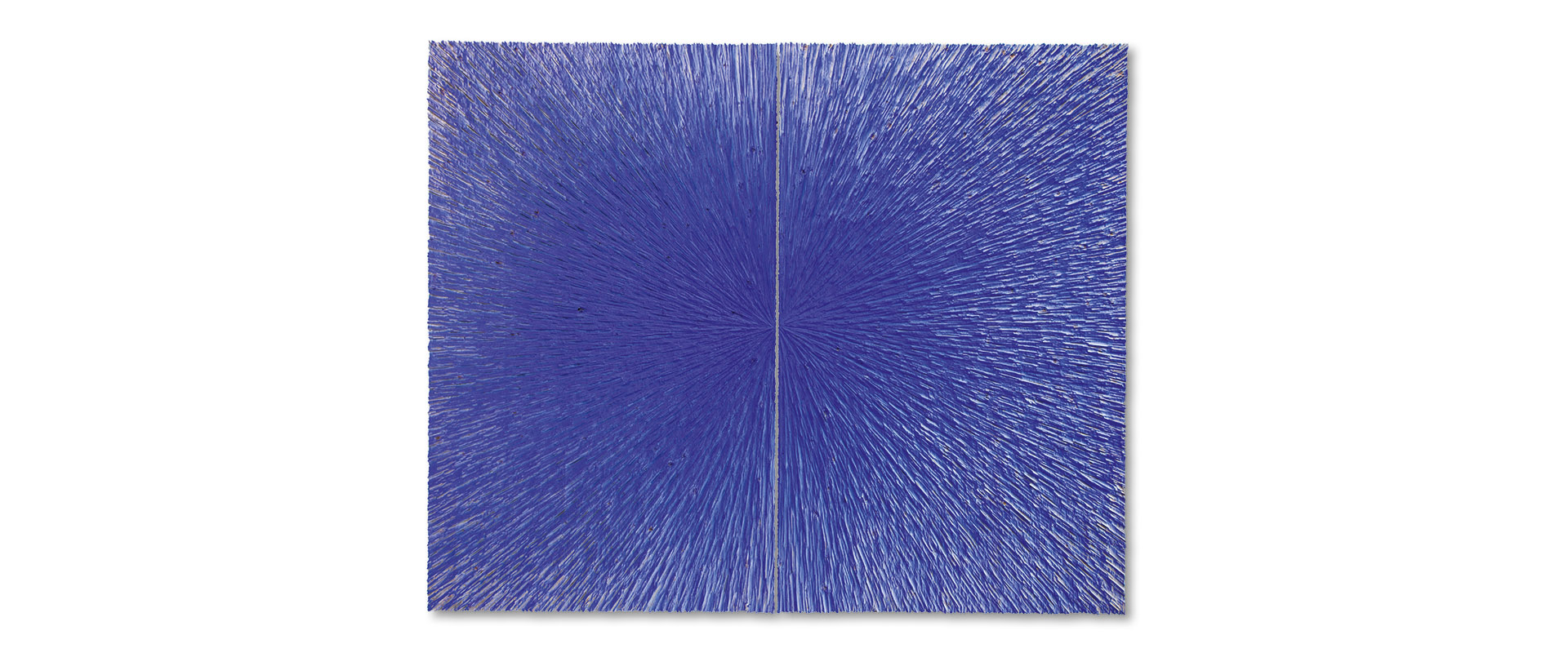 W-TNG – 2020, Fichtenholz, Pigment, 200 x 244 cm