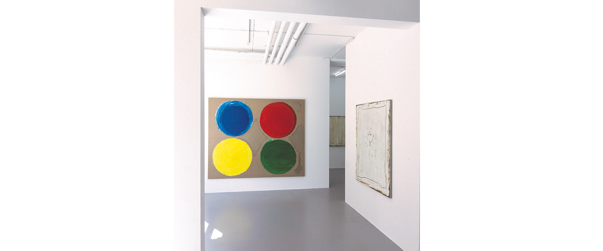 Ausstellungsansicht "Fundamental Painting. Joan Hernández Pijuan - Jerry Zeniuk", Galerie Renate Bender 2015