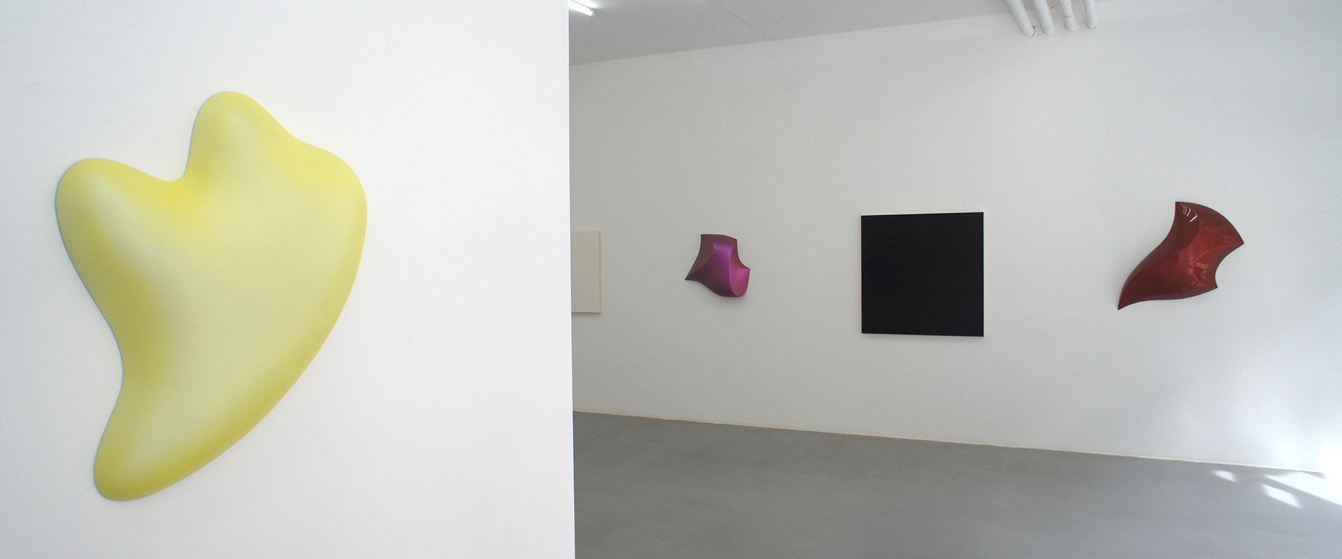 Ausstellungsansicht "After Image. Maria Lalić - Bill Thompson", Galerie Renate Bender 2017