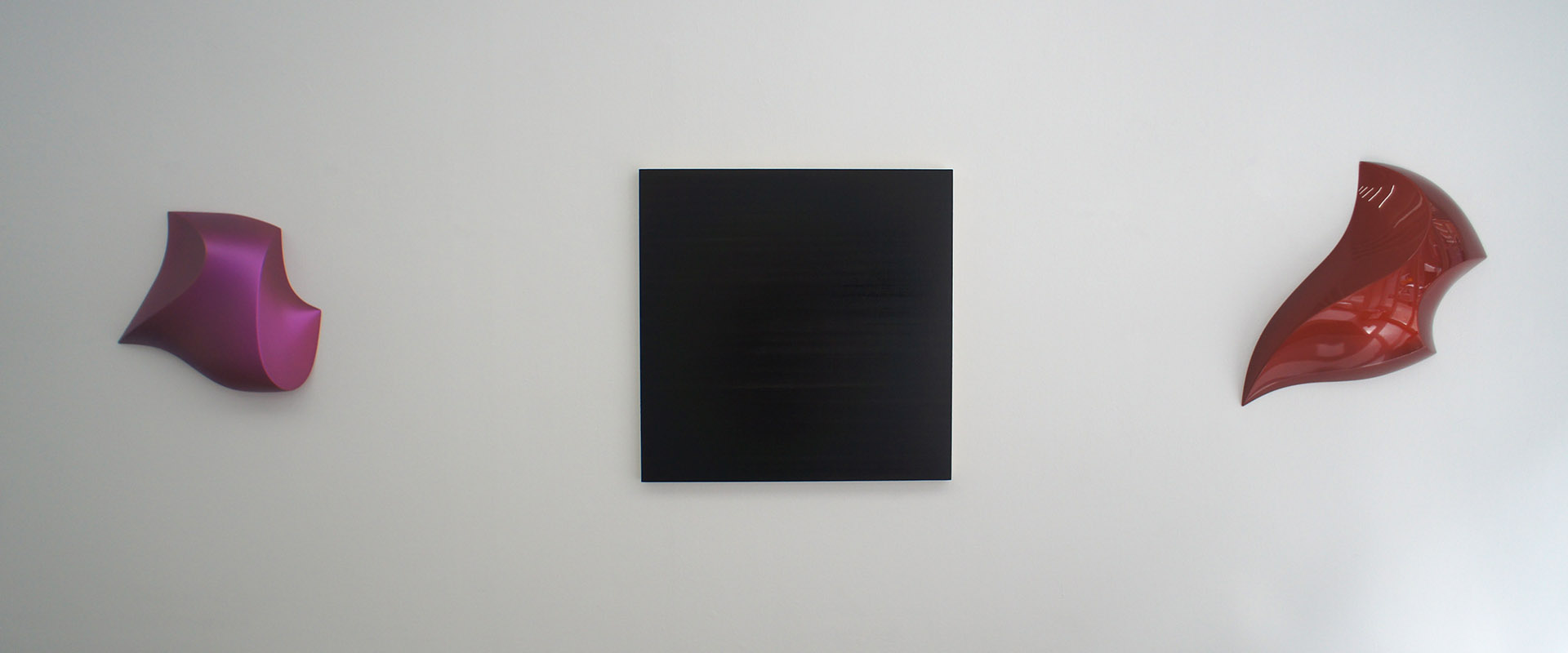 Ausstellungsansicht "After Image. Maria Lalić - Bill Thompson", Galerie Renate Bender 2017