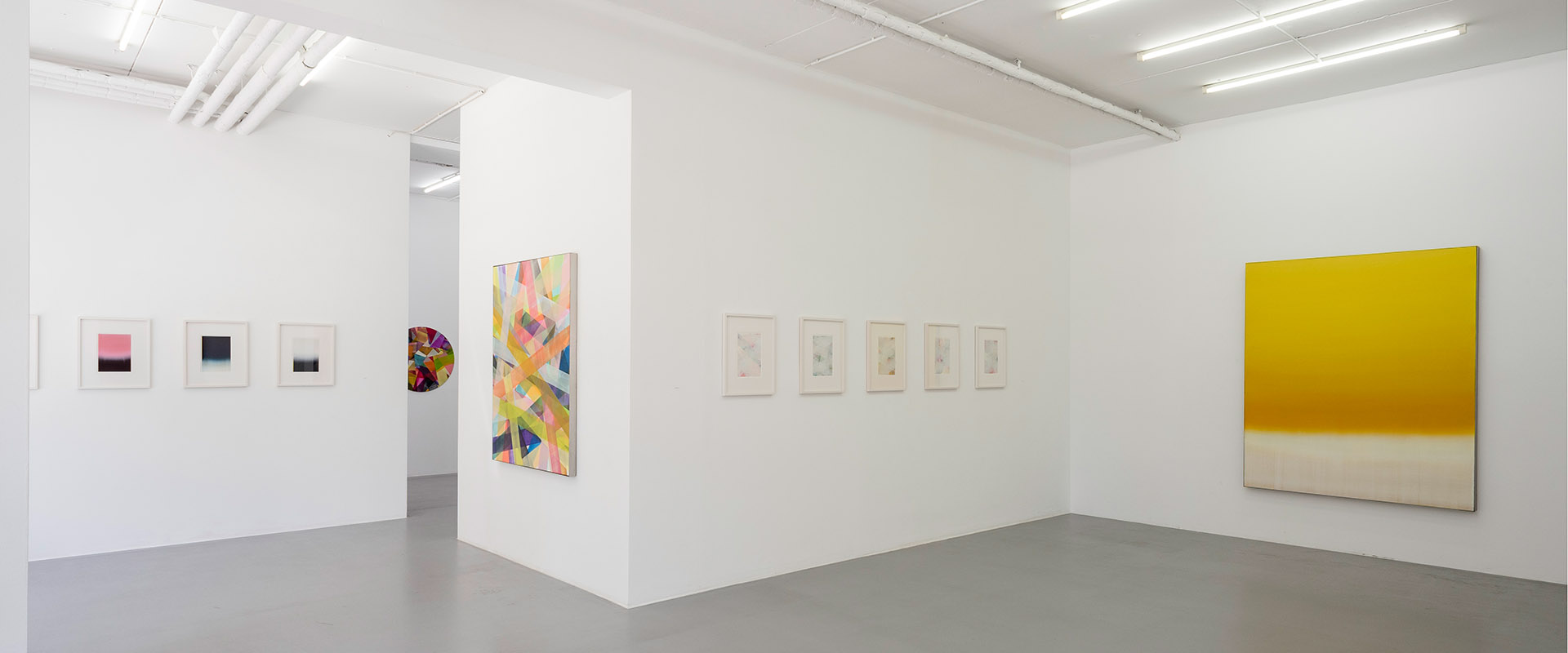 Ausstellungsansicht "Das Leben ist schön. Bim Koehler zum 70sten Geburtstag", Galerie Renate Bender, 2019
