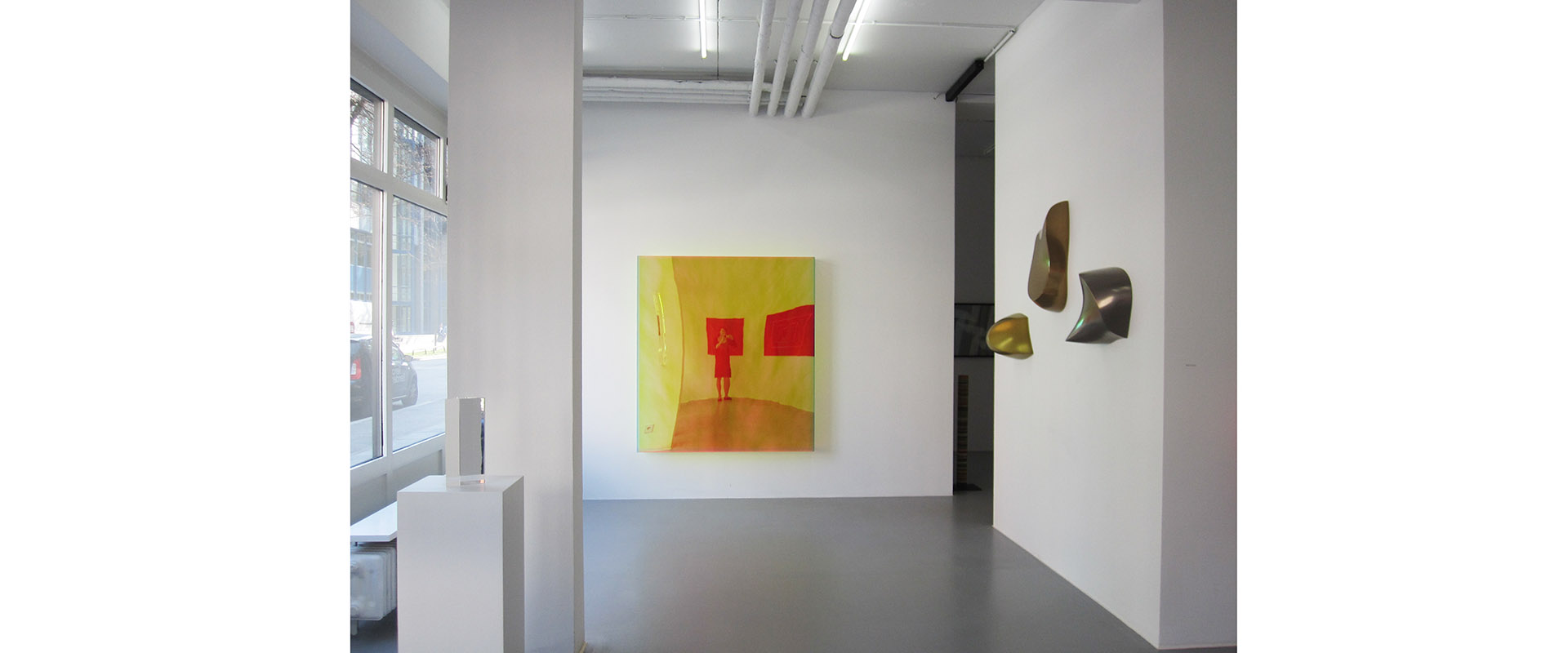 Ausstellungsansicht "KUNSTSTOFF", Galerie Renate Bender 2015