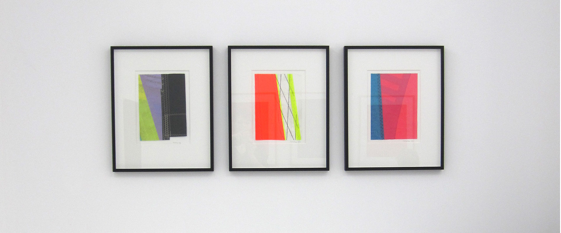 Ausstellungsansicht "Works on & with Paper", Galerie Renate Bender 2015