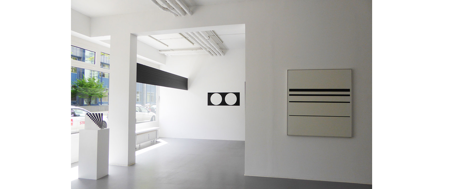 Ausstellungsansicht "Black & White II", Galerie Renate Bender 2015