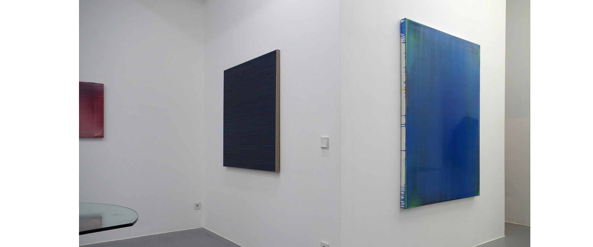 Ausstellungsansicht "Mostly Monochrome", Galerie Renate Bender 2015