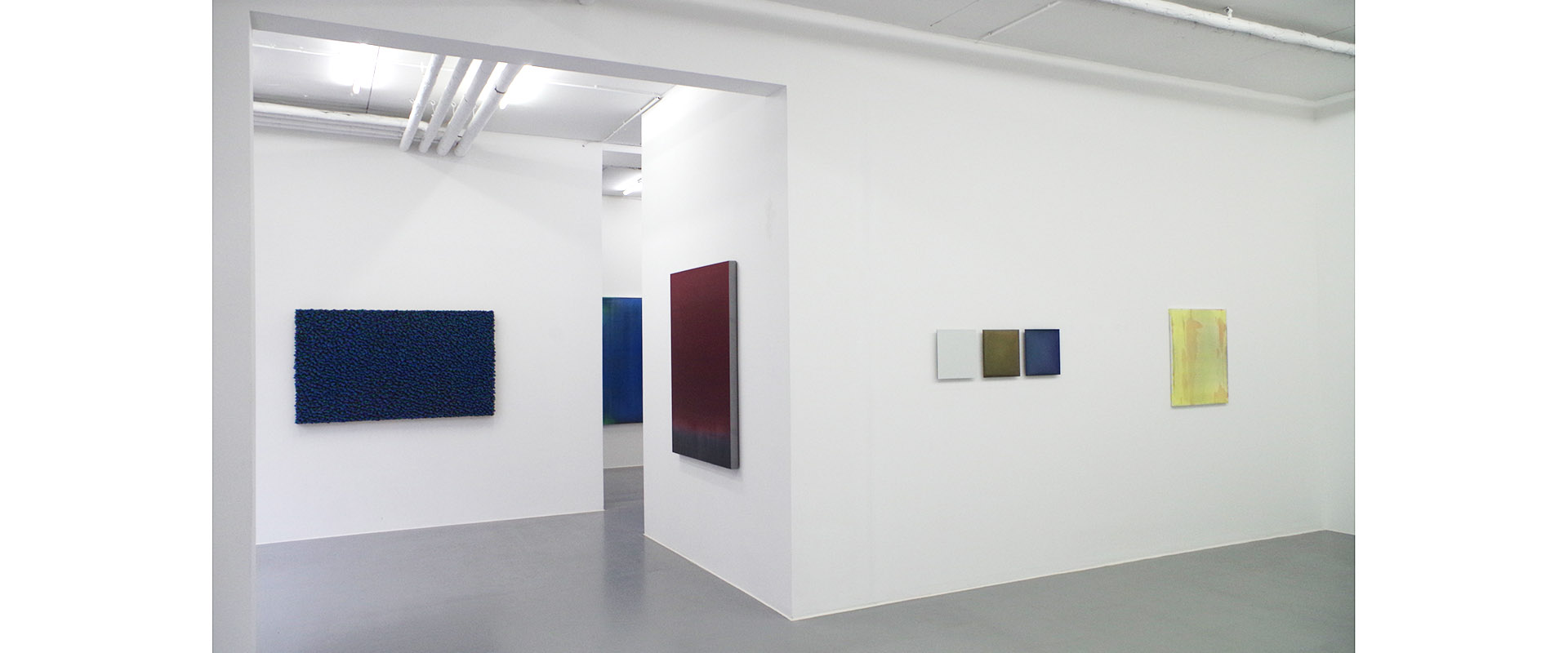 Ausstellungsansicht "Mostly Monochrome", Galerie Renate Bender 2015