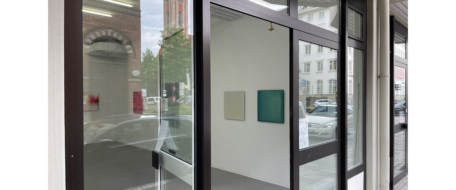 Ausstellungsansicht "Curated by... Heiner Thiel", Galerie Renate Bender 2021