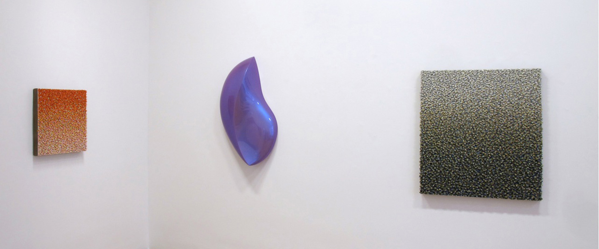 Ausstellungsansicht "Object Painting - Painting Object. Robert Sagerman - Bill Thompson", Galerie Renate Bender 2014