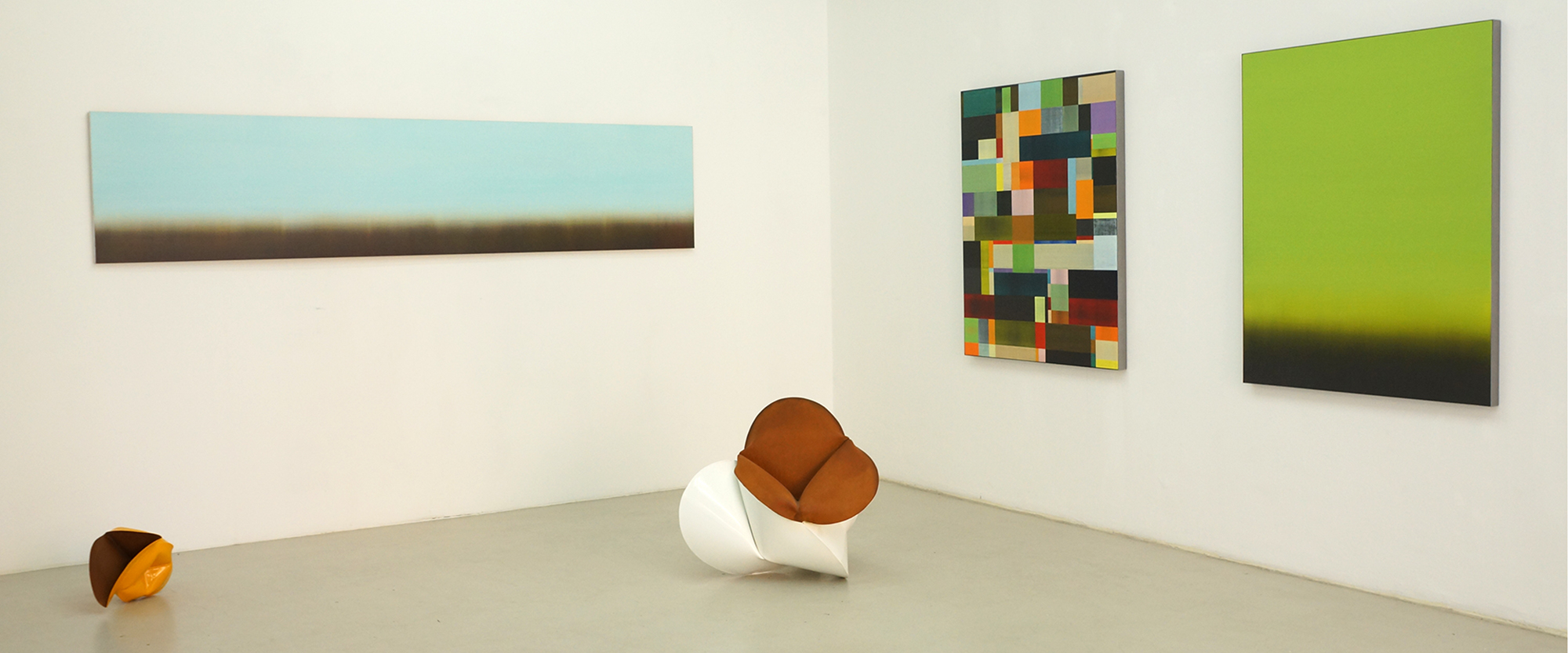 Ausstellungsansicht "Highly Sensuous. Bim Koehler - Jeremy Thomas", Galerie Renate Bender 2014