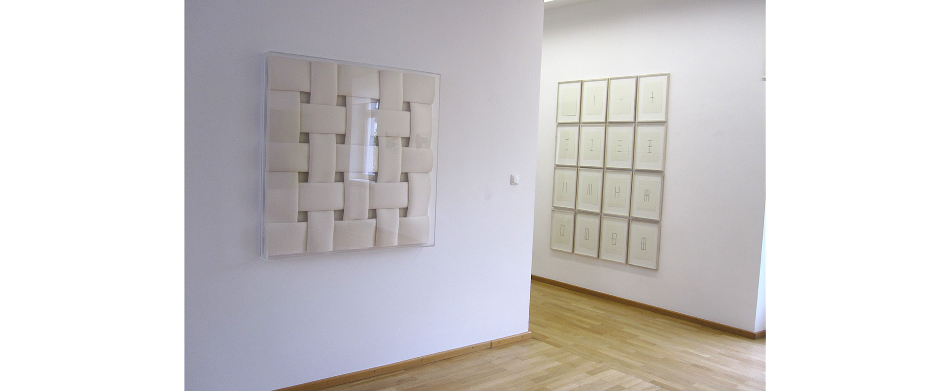 Ausstellungsansicht "Black and White. Douglas Allsop - Peter Weber", Galerie Renate Bender 2013