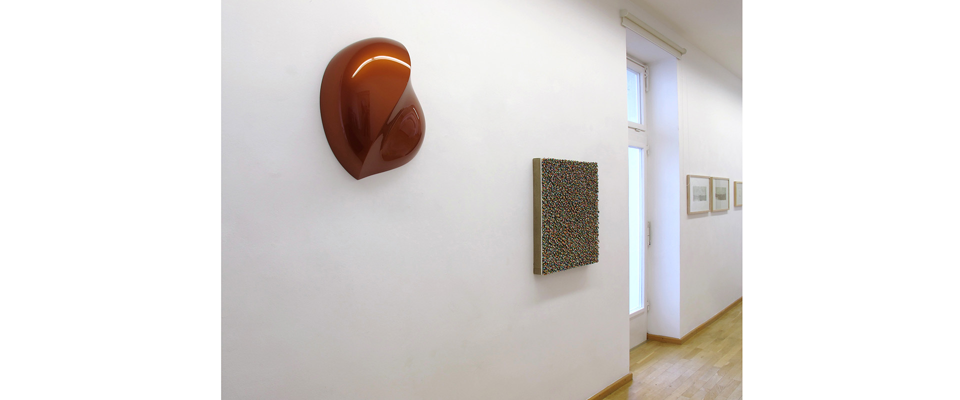 Ausstellungsansicht "Object Painting - Painting Object. Robert Sagerman - Bill Thompson", Galerie Renate Bender 2014