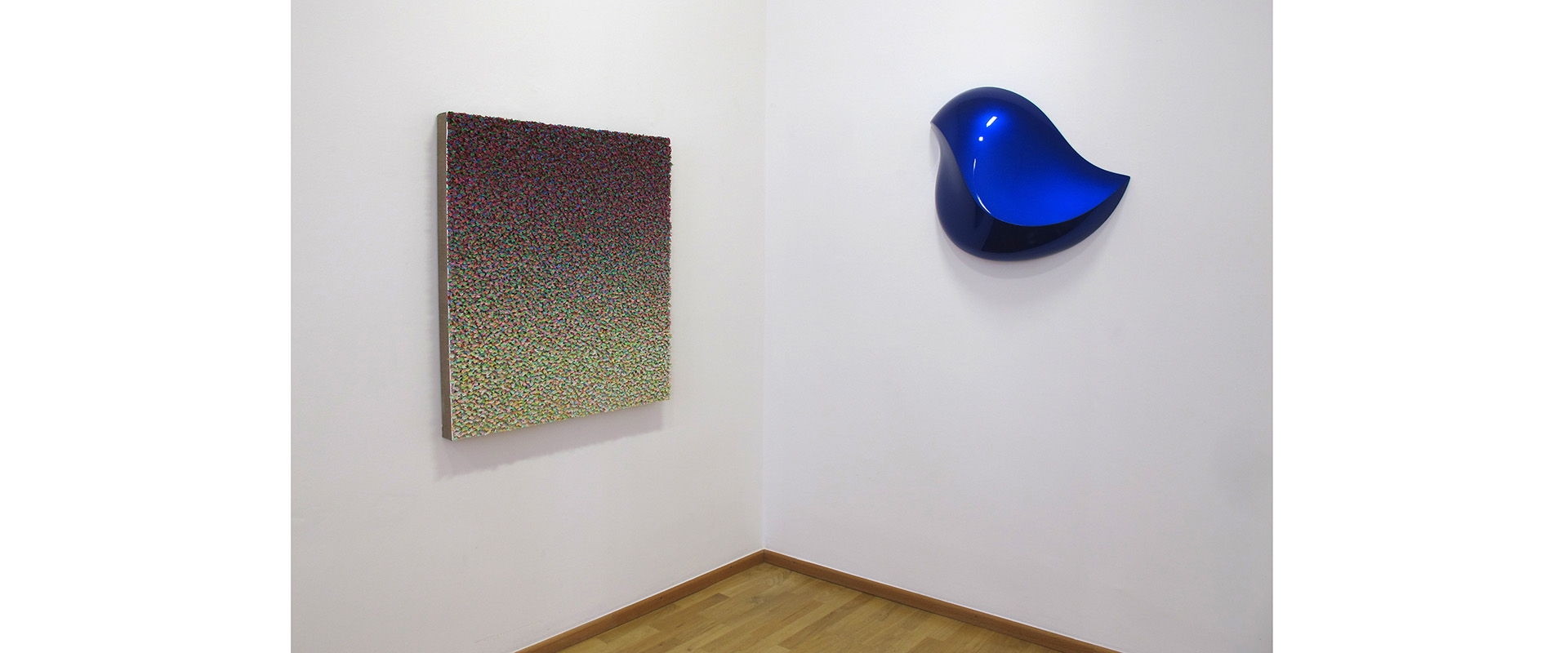 Ausstellungsansicht "Object Painting - Painting Object. Robert Sagerman - Bill Thompson", Galerie Renate Bender 2014