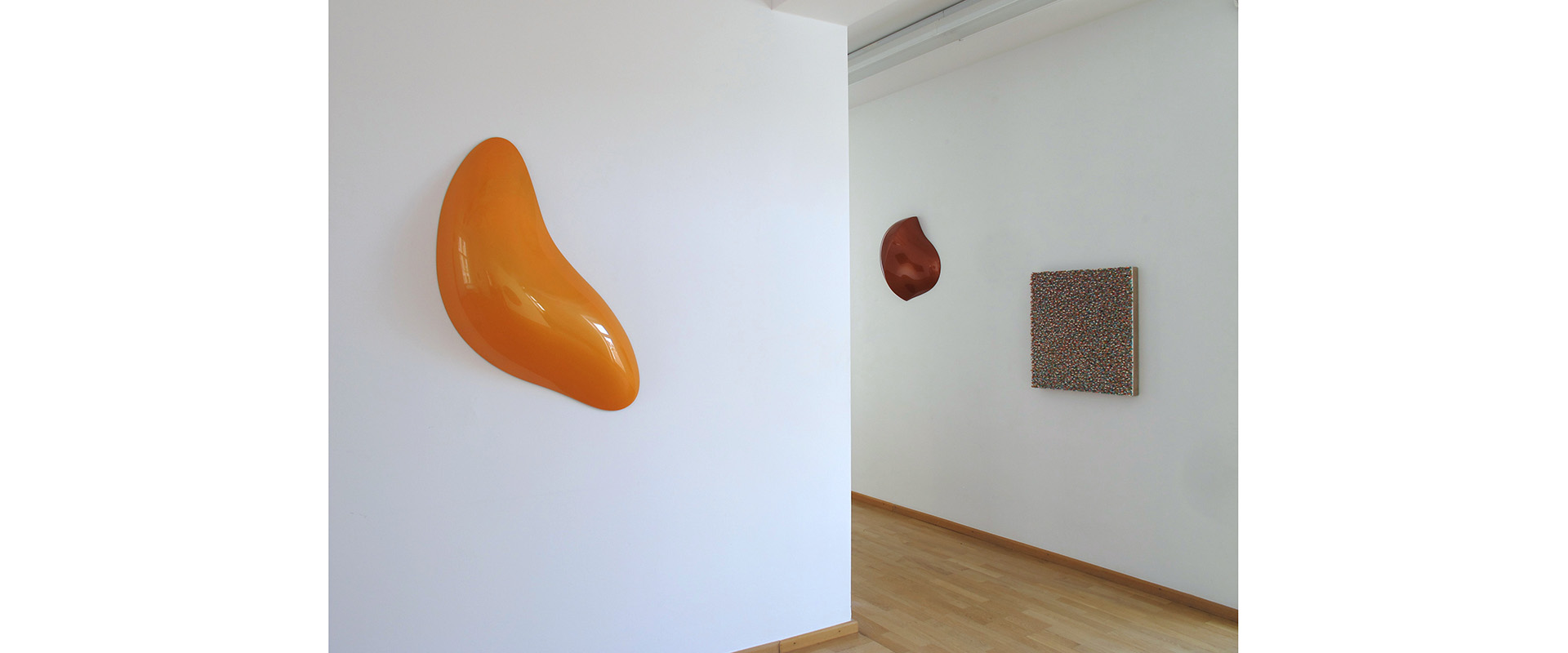 Ausstellungsansicht "Object Painting - Painting Object. Robert Sagerman - Bill Thompson", Galerie Renate Bender 2014
