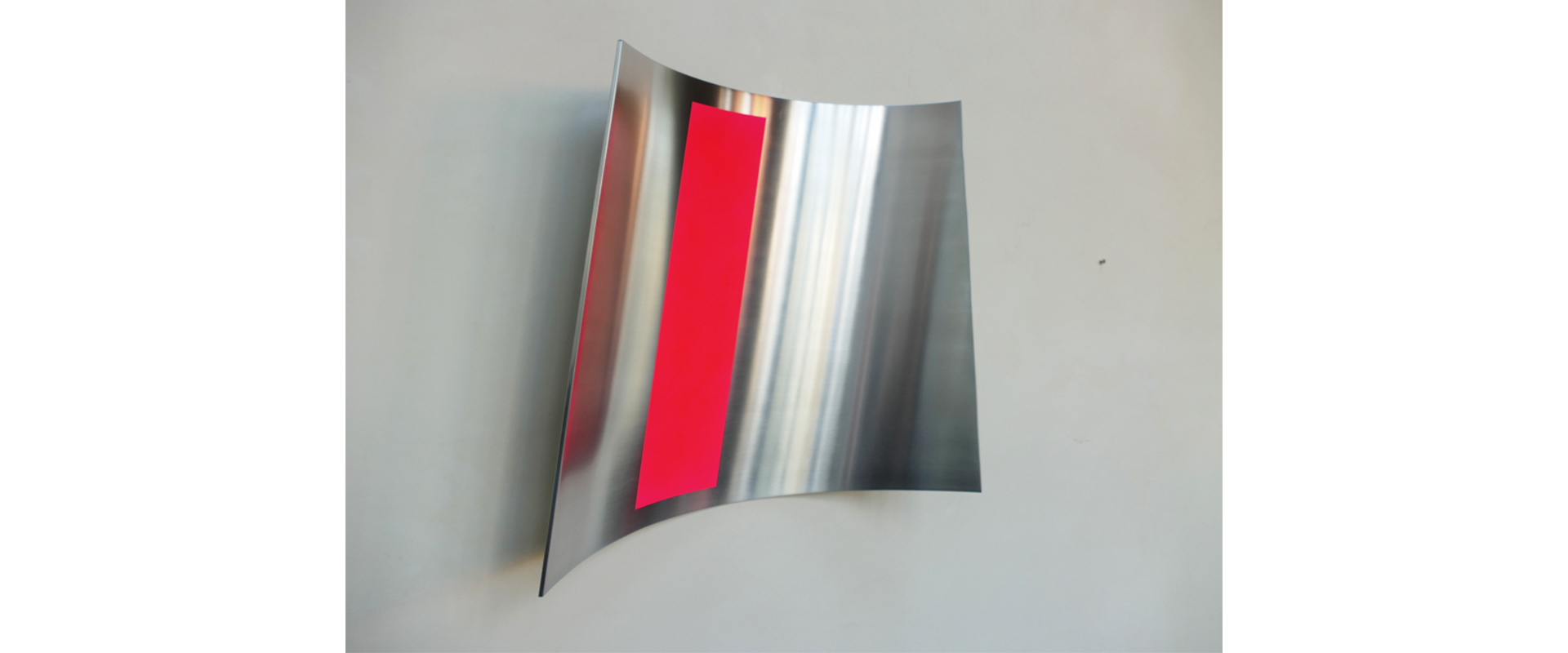 Raumzeichen #466 – 2021, Lack auf Aluminium, 53 x 50 x 8 cm