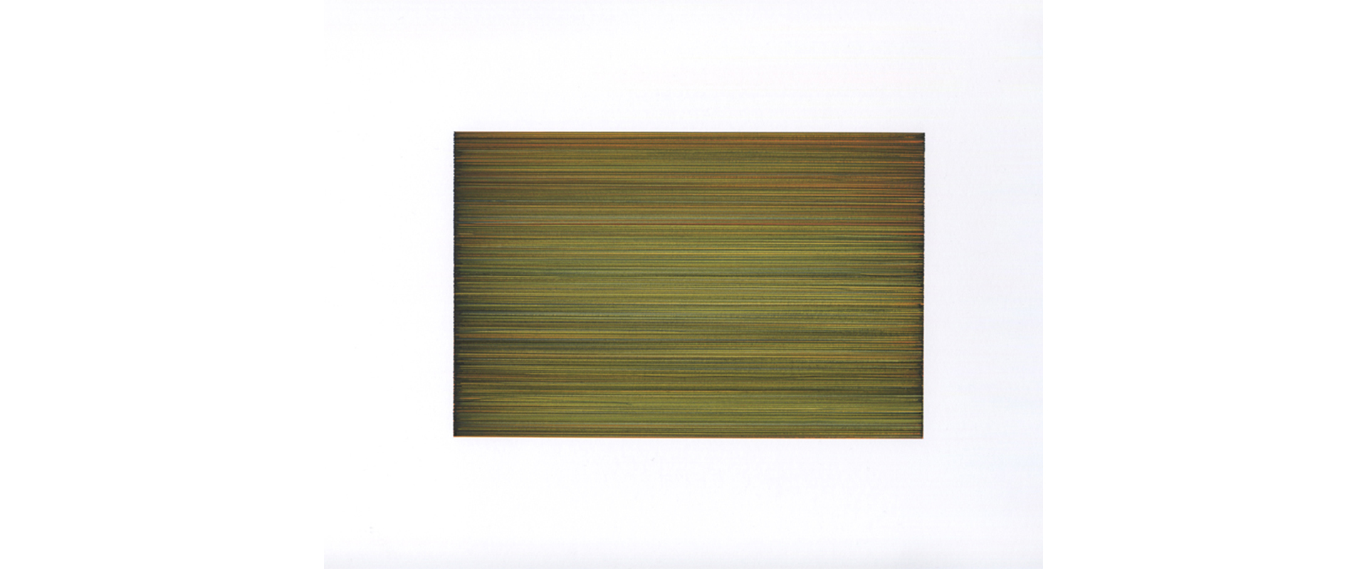 Ohne Titel (T-2016) – 2020, Farbige Tinte auf Papier, 11,5 x 17,5 cm (Blattgröße 42 x 29,7cm)
