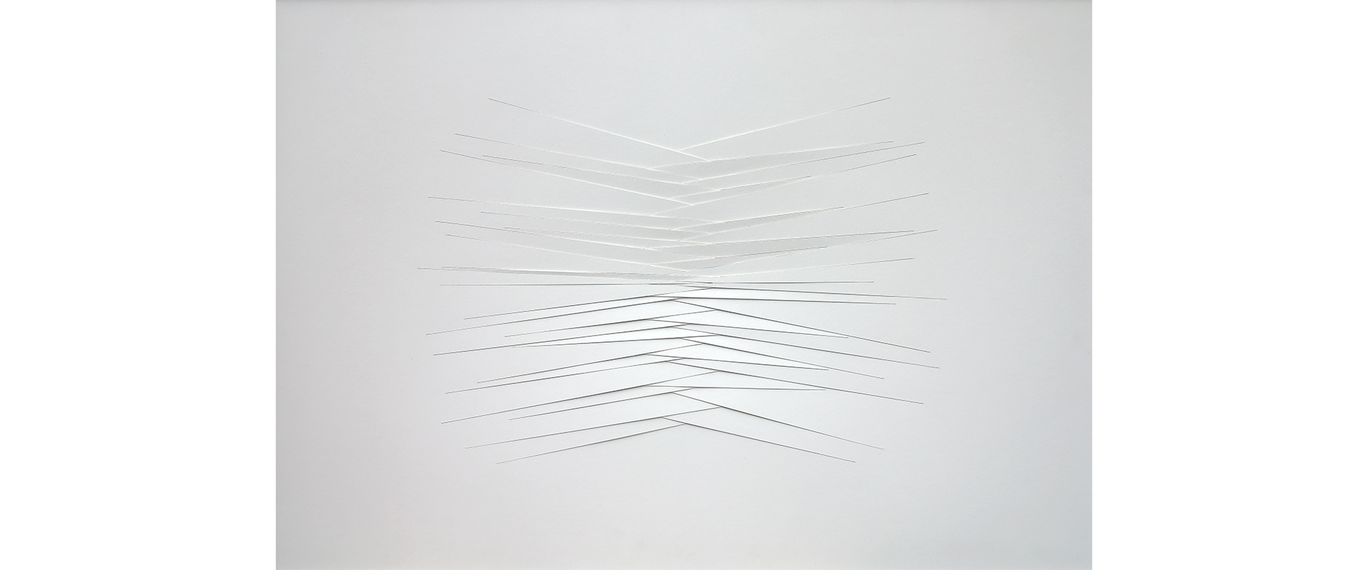 Franz Riedl, Gefüge I - 2022, Papierrelief, Karton geschnitten, gerahmt, 72 x 102 cm
