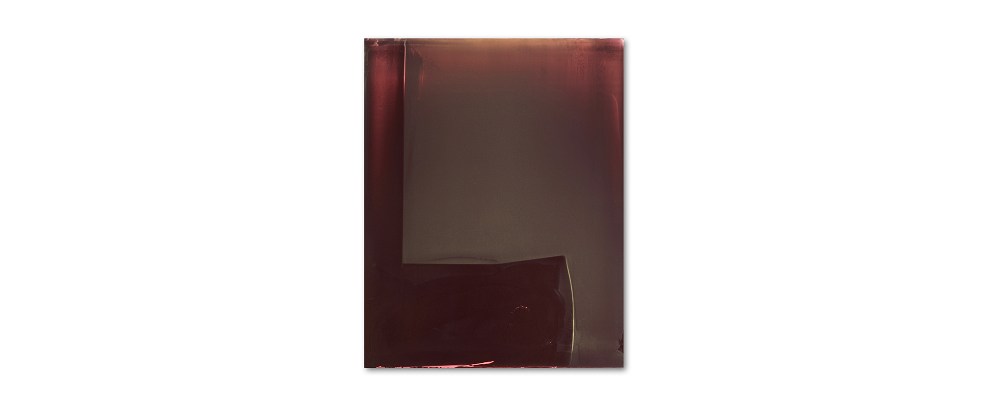 Matt McClune, Lead Yellow, Hematite, fluo pink/orange – 2023, Kremer Pigmente, Polyurethan auf Bildträger, 99 x 77 cm