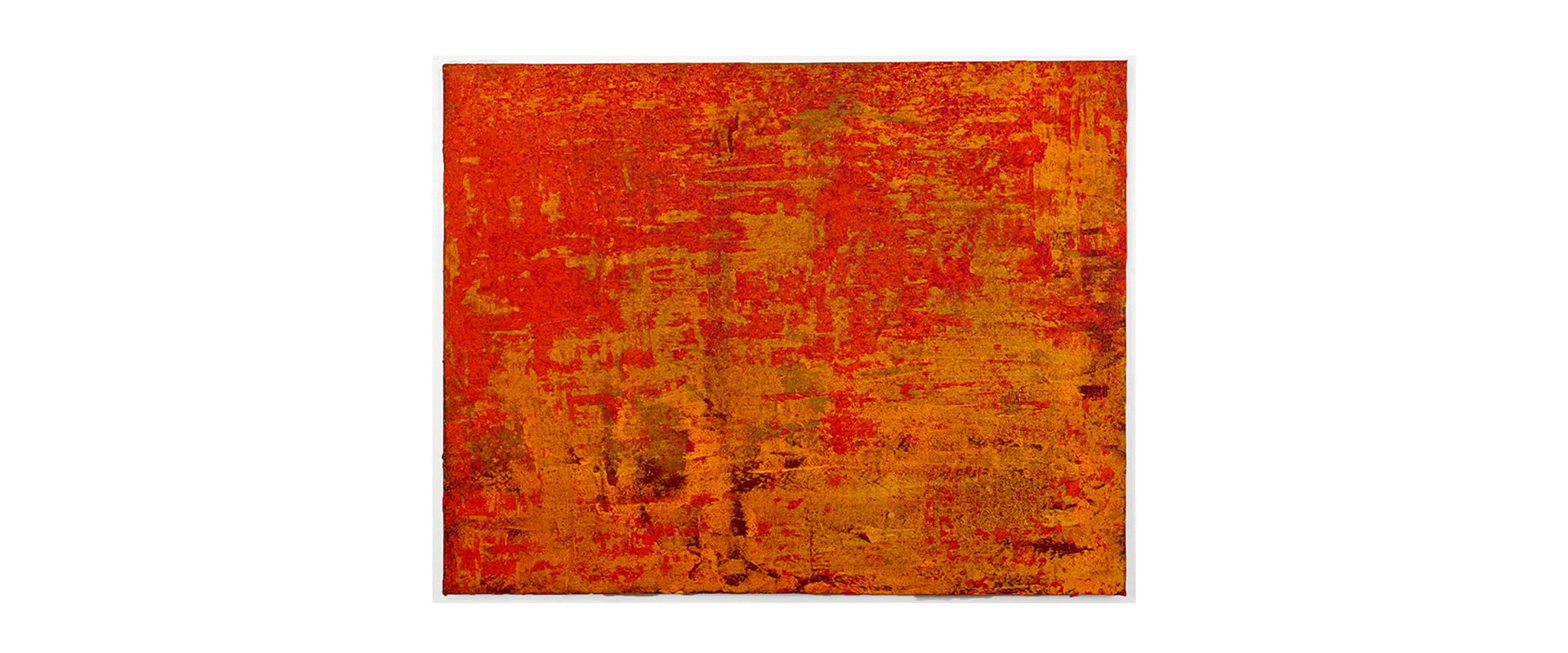 Raphael Grotthuss, „60x77_15052023“ – 2023, gesprühte Hanf-Fasern, Pigment, Schattenfugenrahmen, 60 x 77 cm