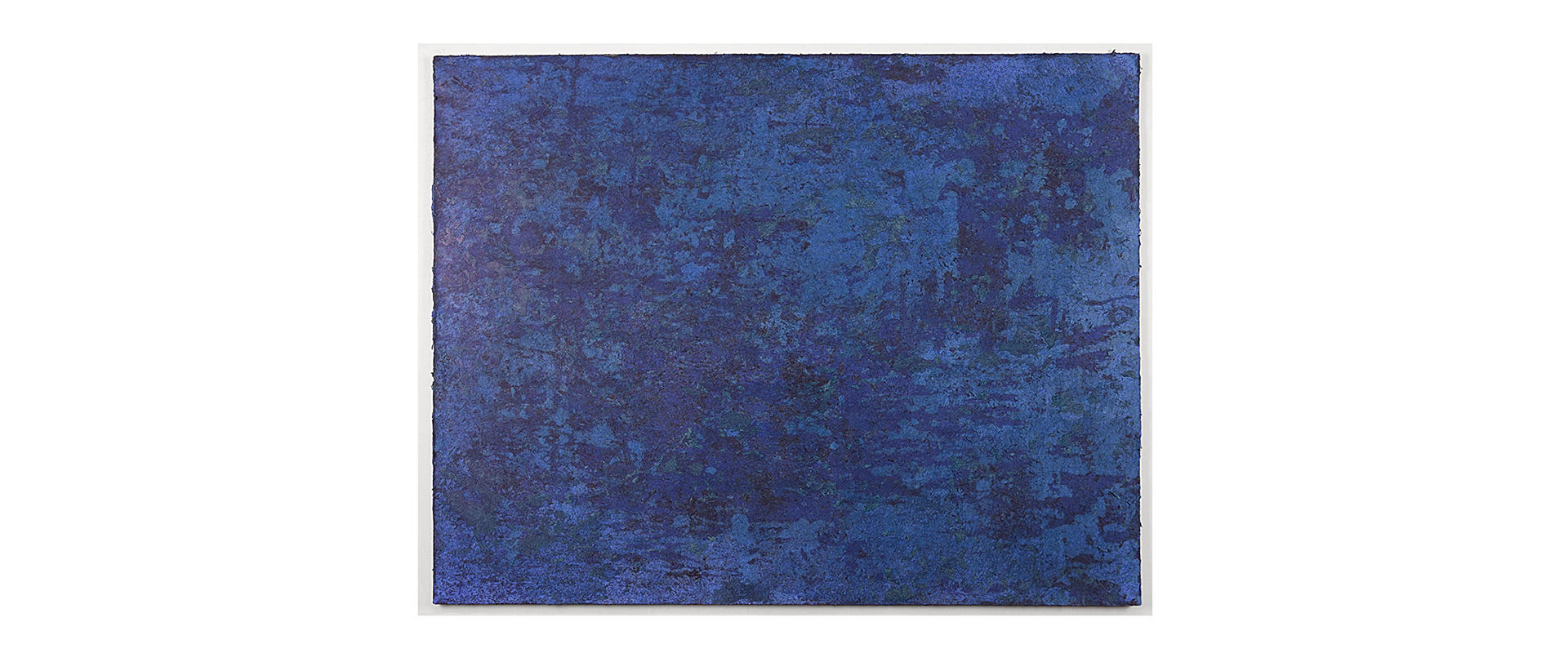 Raphael Grotthuss, „60x77_10052023“ – 2023, gesprühte Hanffasern mit Pigment, Schattenfugenrahmen, 60 x 77 cm