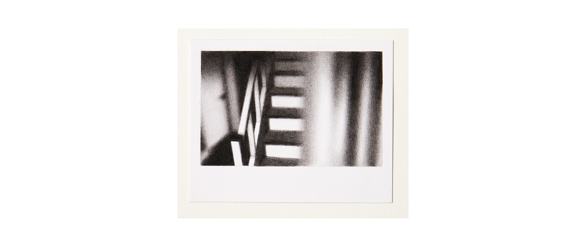 Steffen Kern, „Stairs“ – 2019, Kohlestift auf Papier, ca. 10 x 10 cm