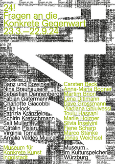 Plakat_2024_Fragen an die konkrete Gegenwart_Scharp_Stanke_Holzner_MKK Ingolstadt