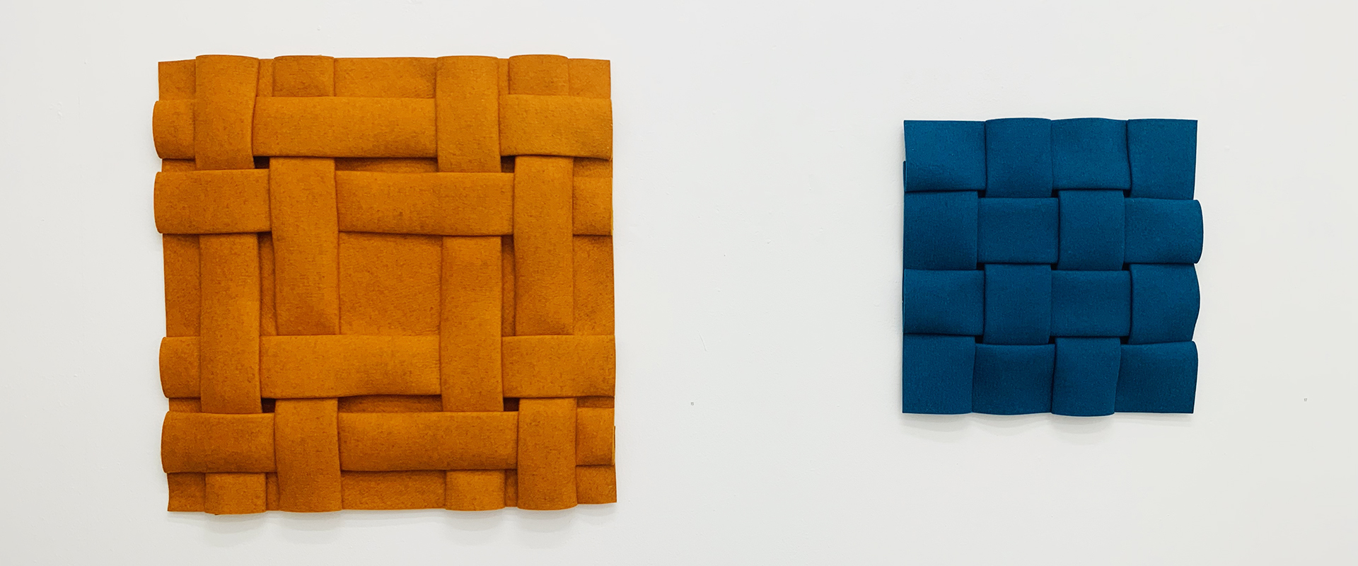 Ausstellungsansicht "Zwei Positionen Konkret. Marcello Morandini und Peter Weber", Galerie Renate Bender, 2025