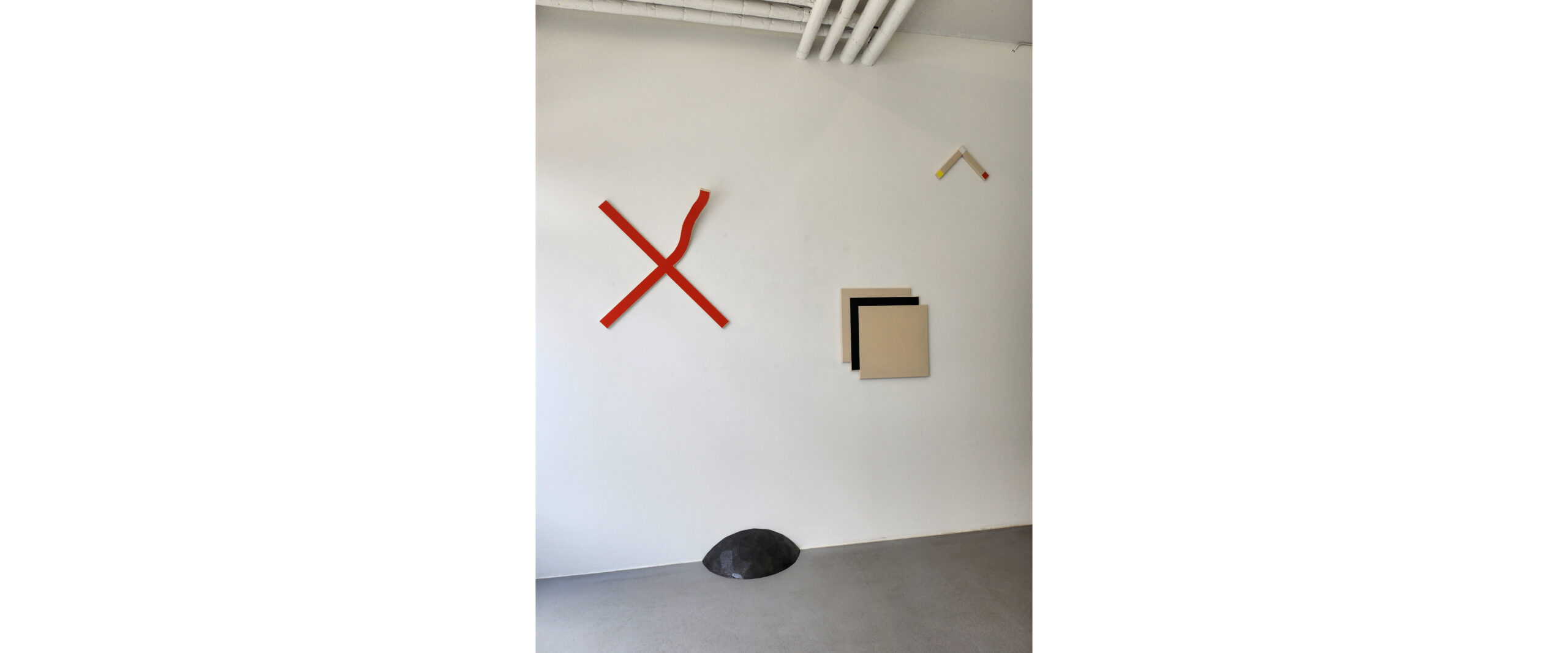ZWEI GENERATIONEN KONKRET. Alf Lechner - Marco Stanke. Ausstellungsansicht Galerie Renate Bender, 2025
