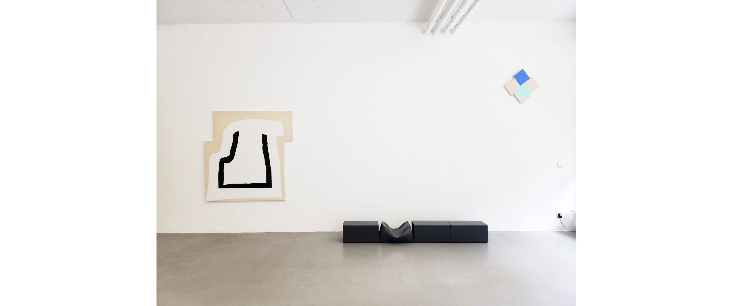 ZWEI GENERATIONEN KONKRET. Alf Lechner - Marco Stanke. Ausstellungsansicht Galerie Renate Bender, 2025