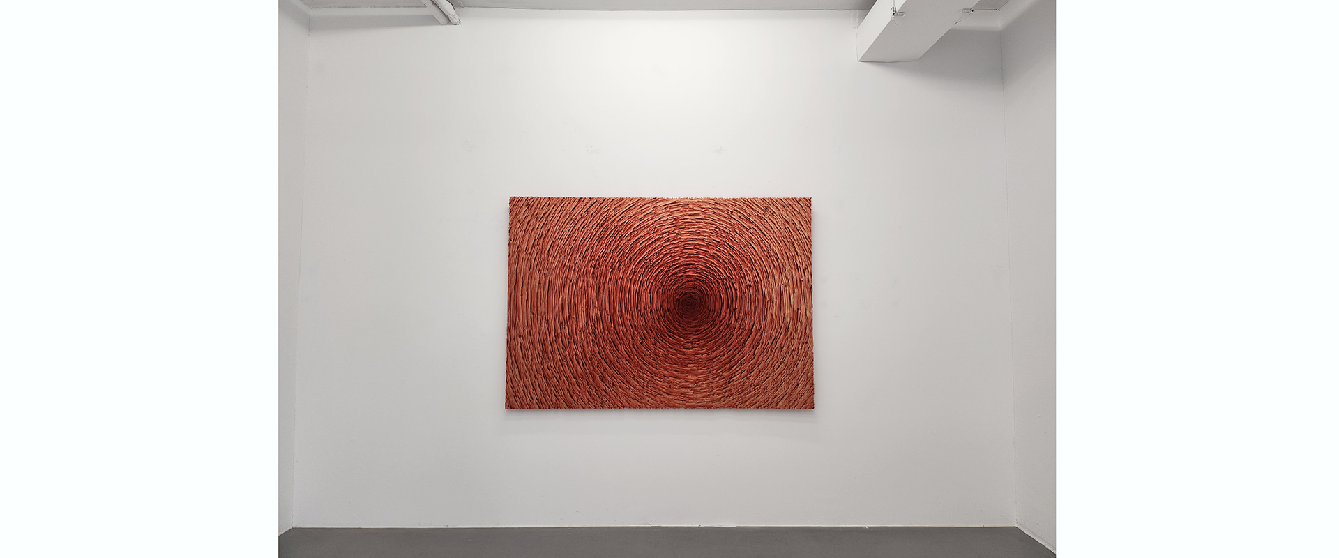 Ausstellungsansicht "MATERIAL UND STRUKTUR II. Helmut Dirnaichner, Alfred Haberpointner, Martin Lehmer",, Galerie Renate Bender 2026