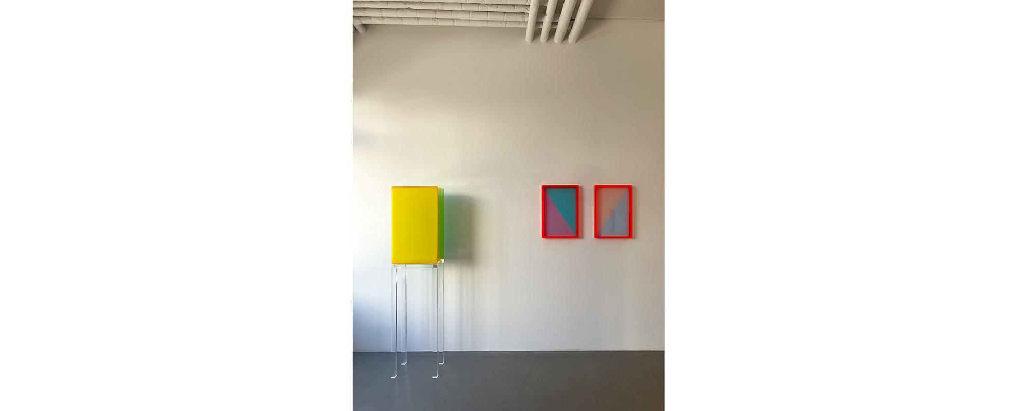 Ausstellungsansicht "LUMEN", Galerie Renate Bender 2026