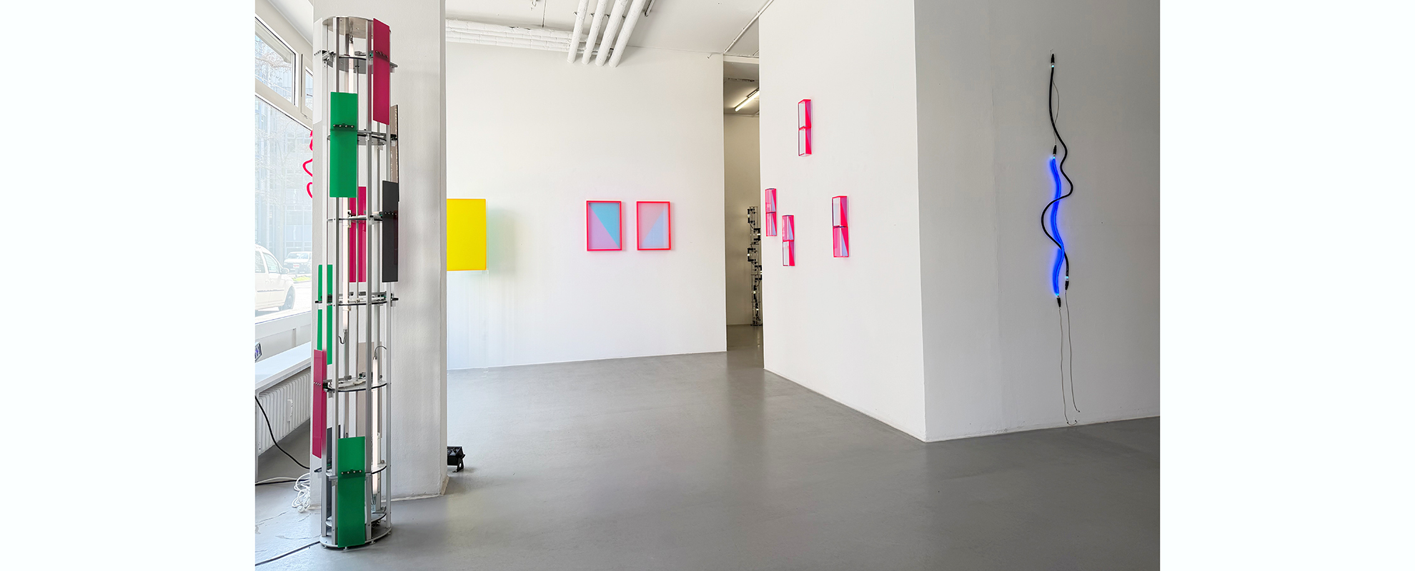 Ausstellungsansicht "LUMEN", Galerie Renate Bender 2026