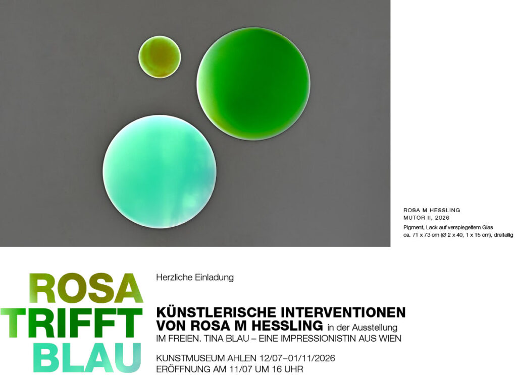 Einladungskarte KUNSTMUSEUM AHLEN - Rosa M Hessling