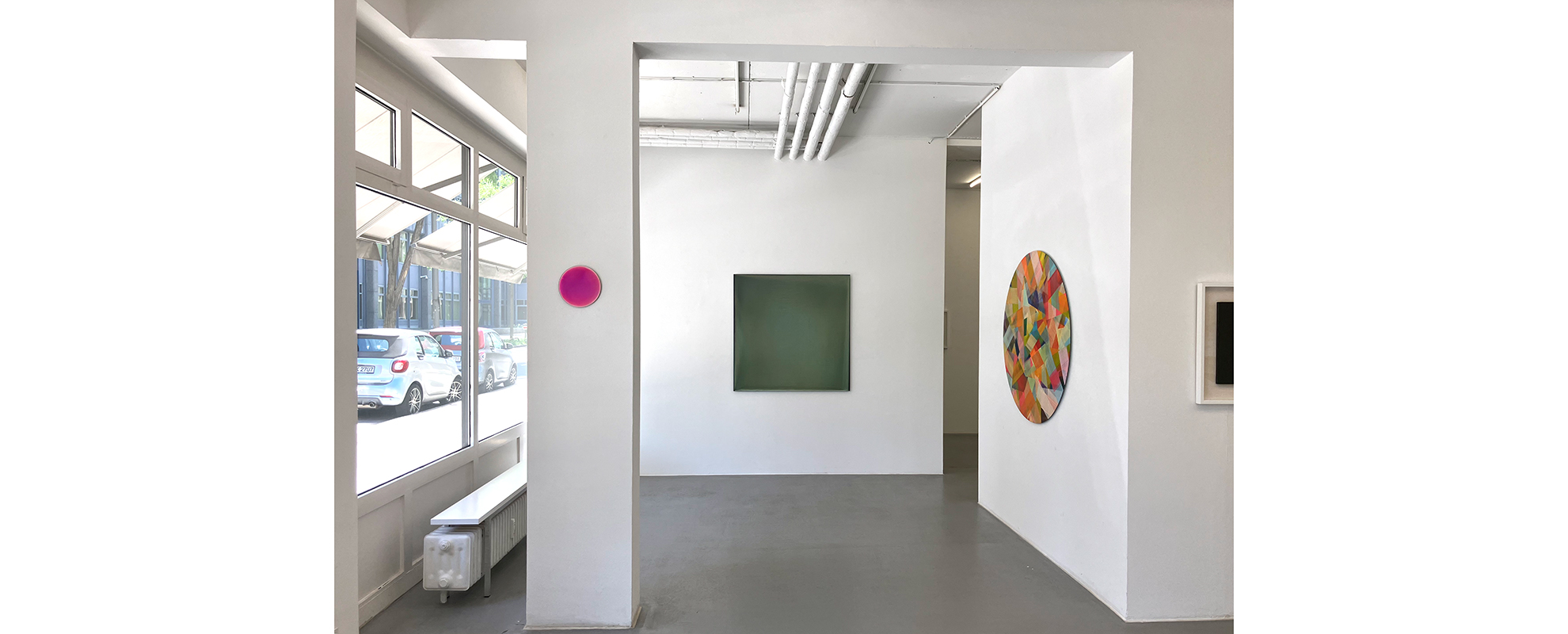 Ausstellungsansicht "Gallery Artists I. Painting and more...", Galerie Renate Bender 2026