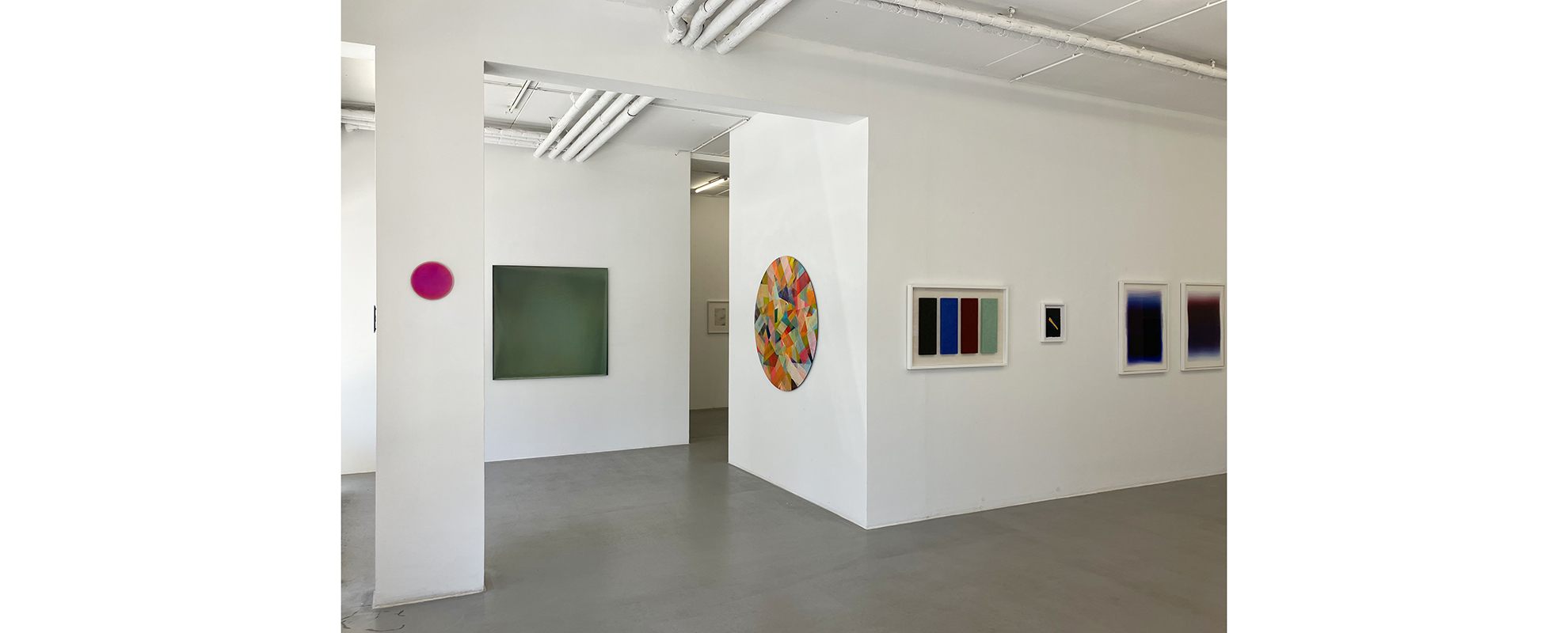 Ausstellungsansicht "Gallery Artists I. Painting and more...", Galerie Renate Bender 2026