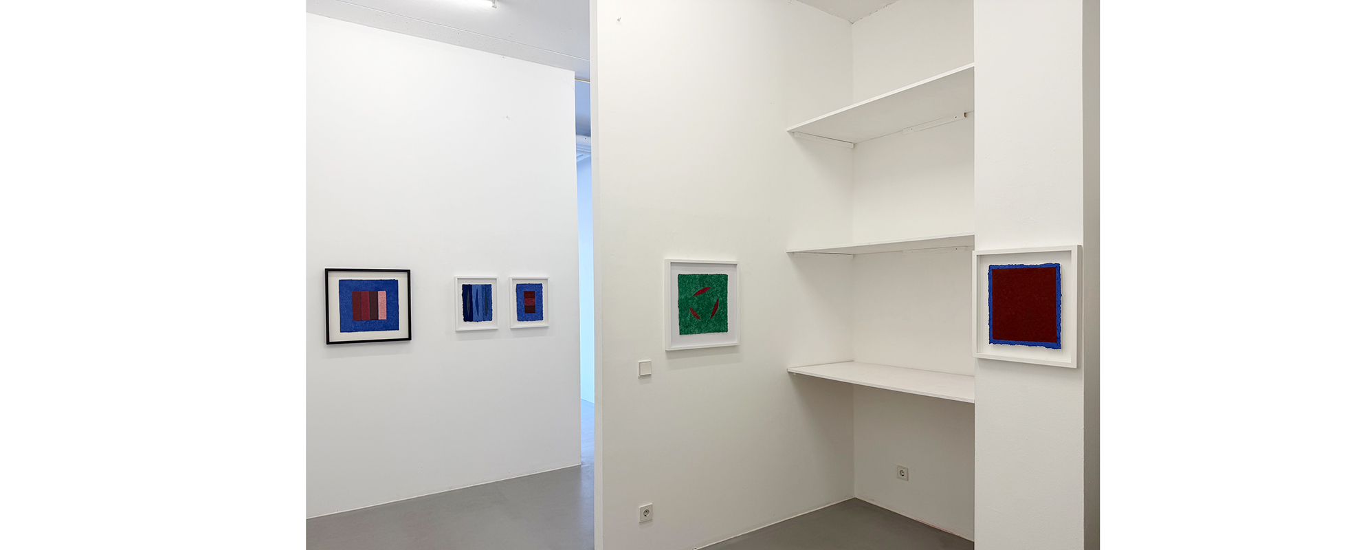 Ausstellungsansicht "Gallery Artists I. Painting and more...", Galerie Renate Bender 2026