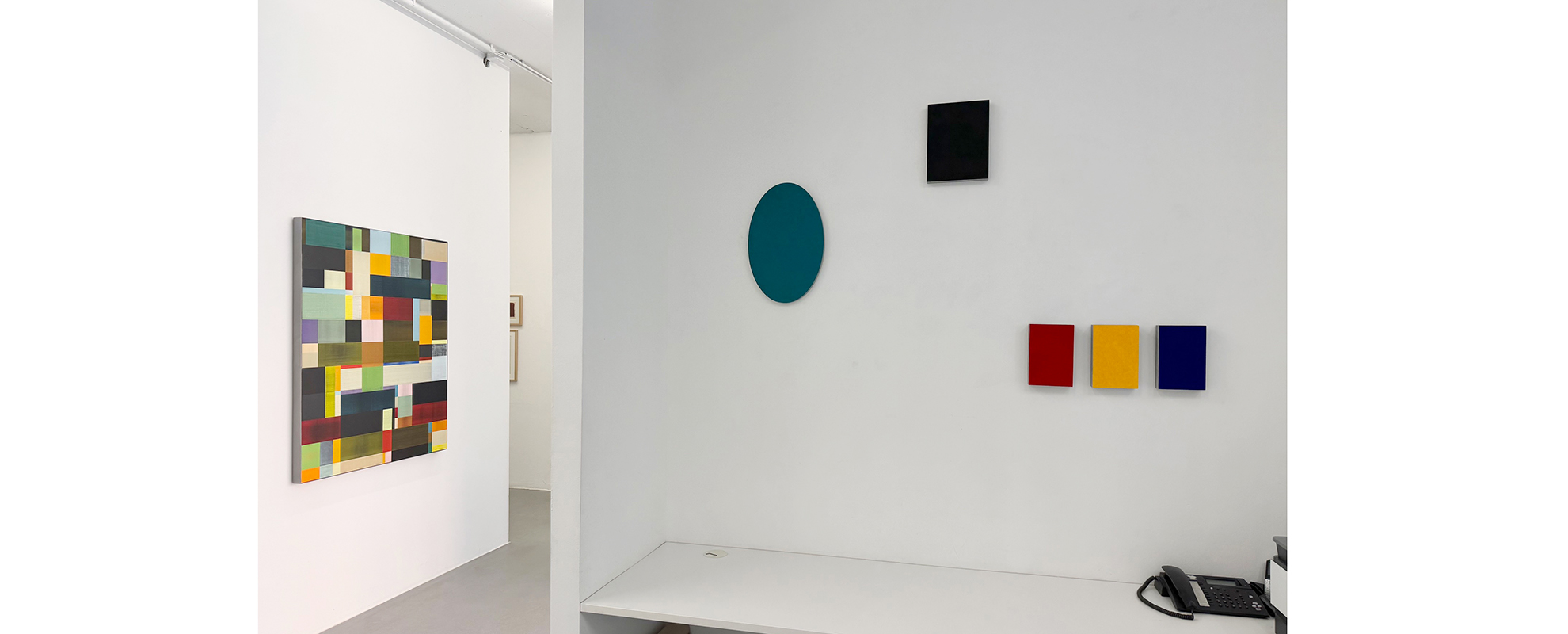 Ausstellungsansicht "Gallery Artists I. Painting and more...", Galerie Renate Bender 2026