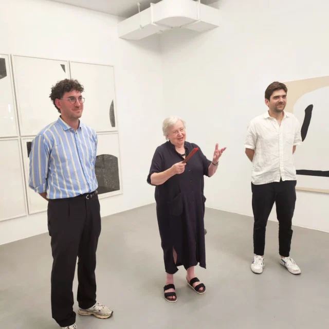 Dominik Bais, Renate Bender and Marco Stanke at the opening reception of our new exhibition "TWO GENERATIONS CONCRETE. Alf Lechner and Marco Stanke" on July 3rd, 2025.

#openartmunichgalleryweekend #alflechnermuseum #alflechner100 #marcostanke 
#galeriebender